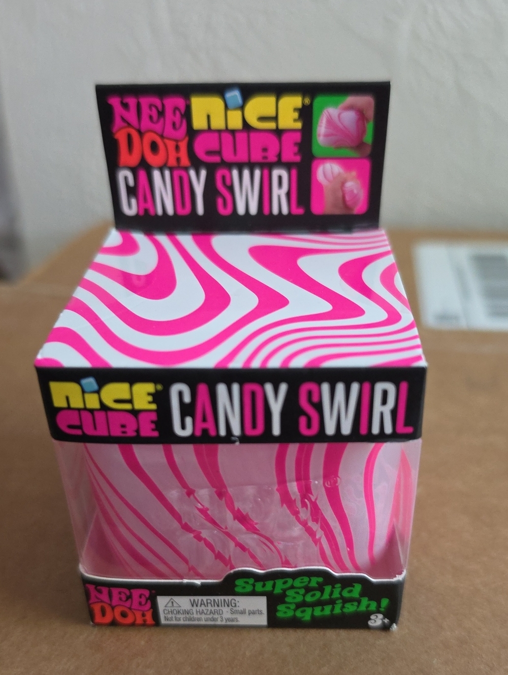 Candy Swirl Squish Toy - Pink